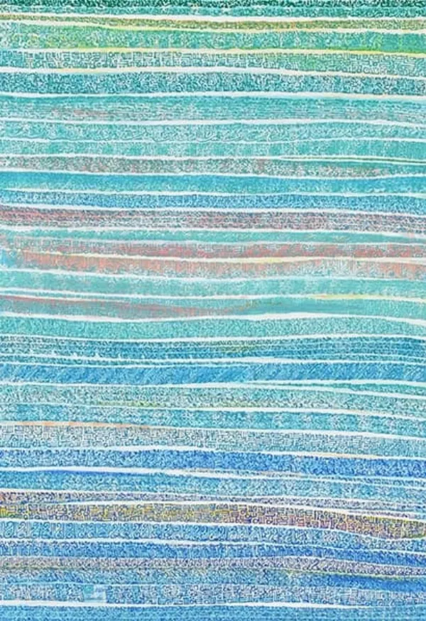 Œuvre Illusion, 2026. Acrylique sur toile par Mahmoud Zendehroudi (Zende).