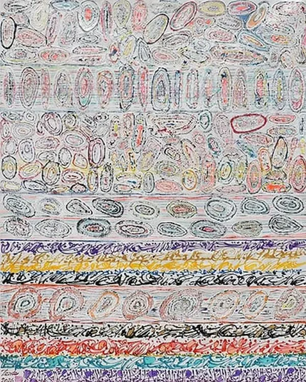 Œuvre Nouveauté, 2026. Technique mixte par Mahmoud Zendehroudi (Zende).