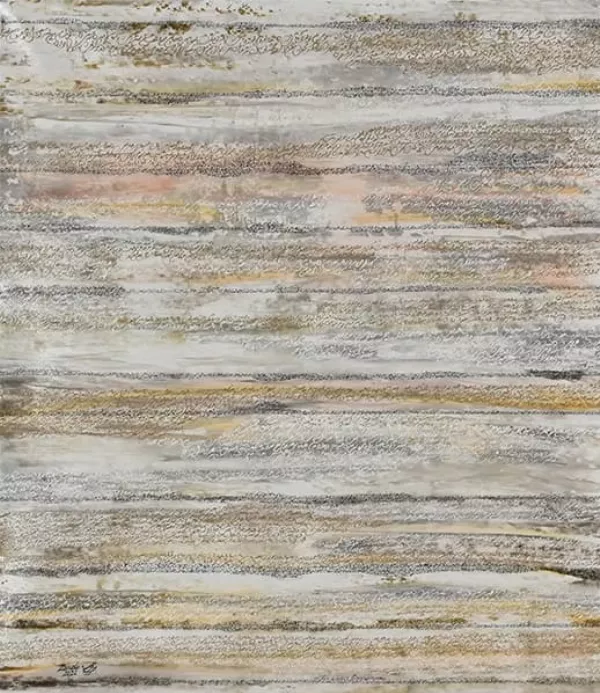 Œuvre Sans titre 22-2, 2022. Acrylique sur toile par Mahmoud Zendehroudi (Zende).